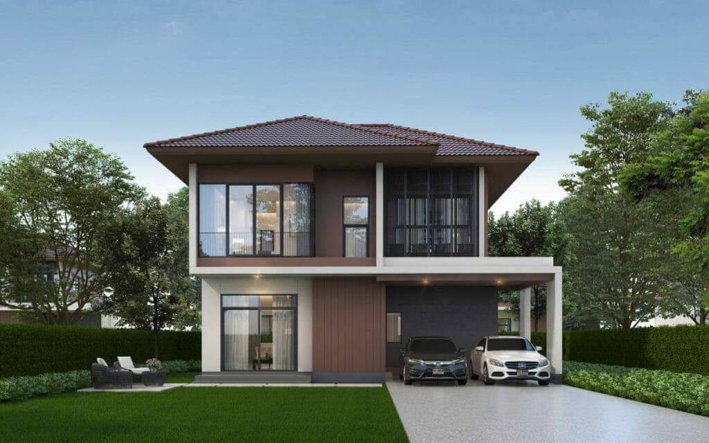 The Ricco Residence Wongwaen-Hathairat บ้านเดี่ยวสไตล์ THAI MODERN