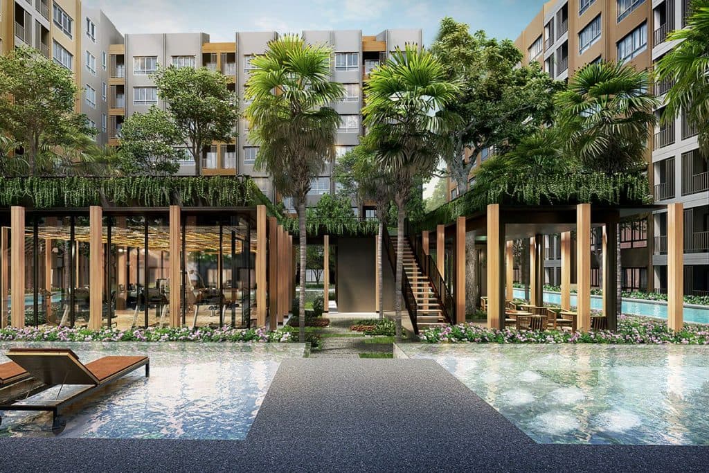 ดีคอนโด ธาร จรัญฯ กลิ่นอายธรรมชาติแบบบ้านสวนริมน้ำ